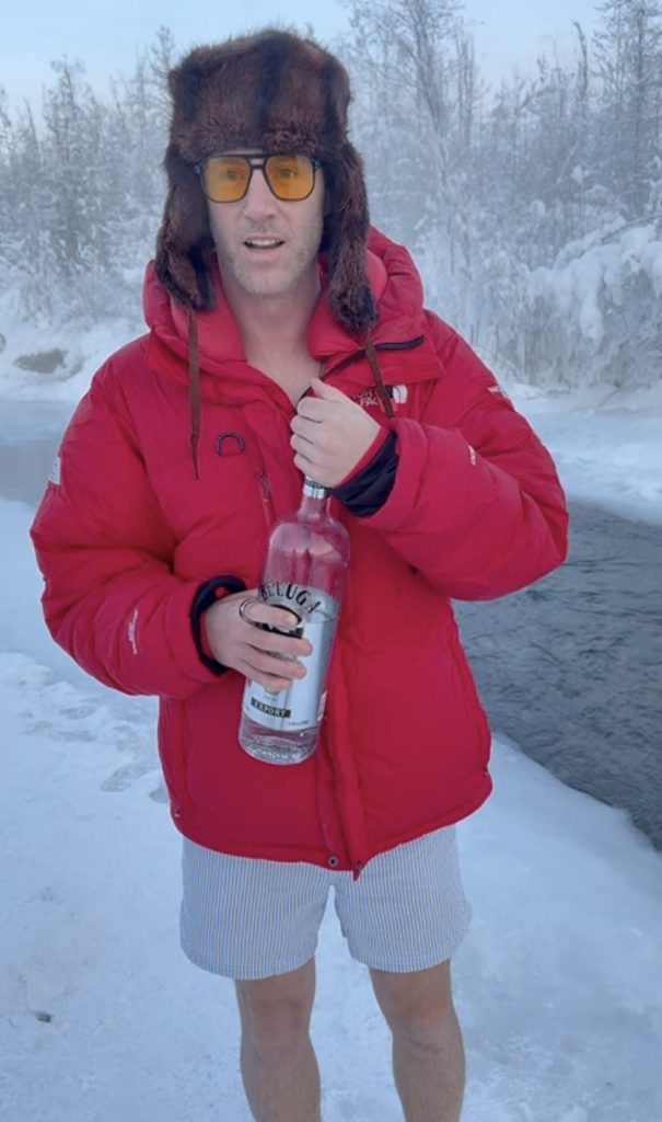 swimming in Oymyakon