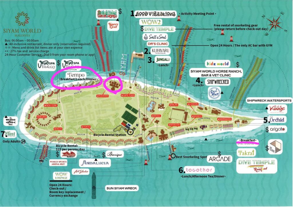 siyam world map